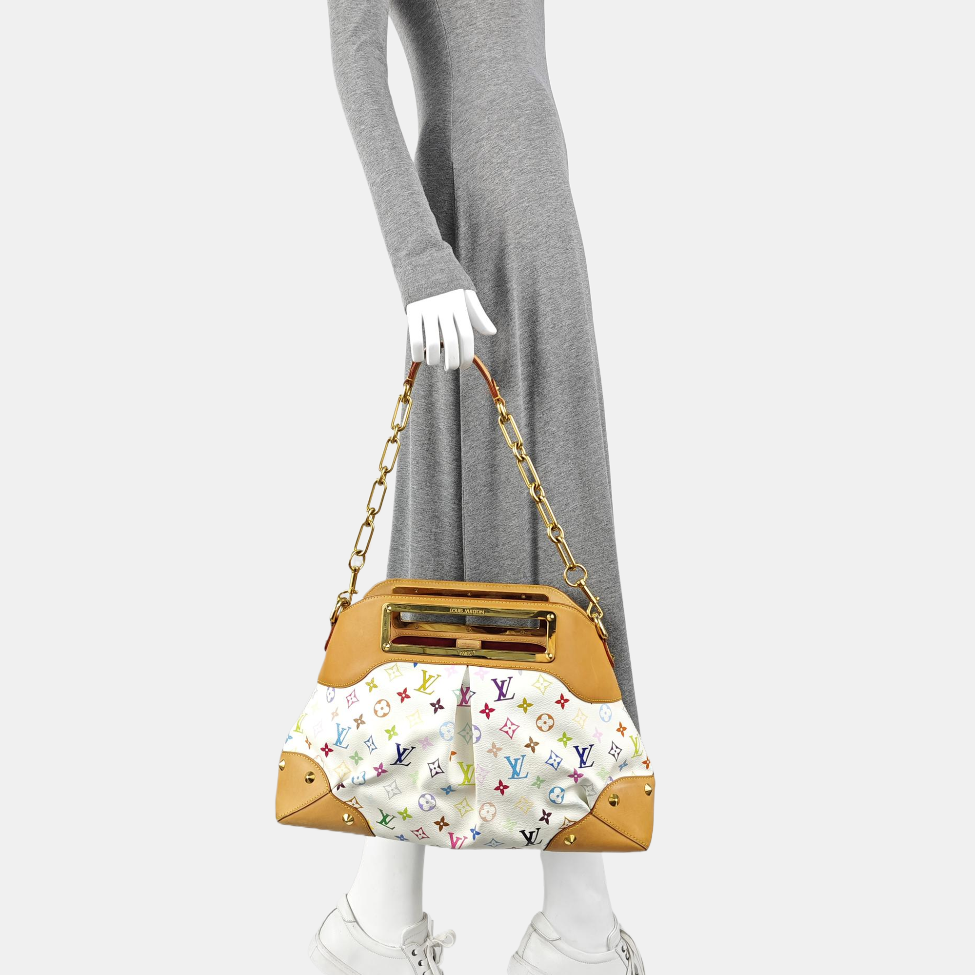 LV × TM JUDY Monogram Coated Canvas White