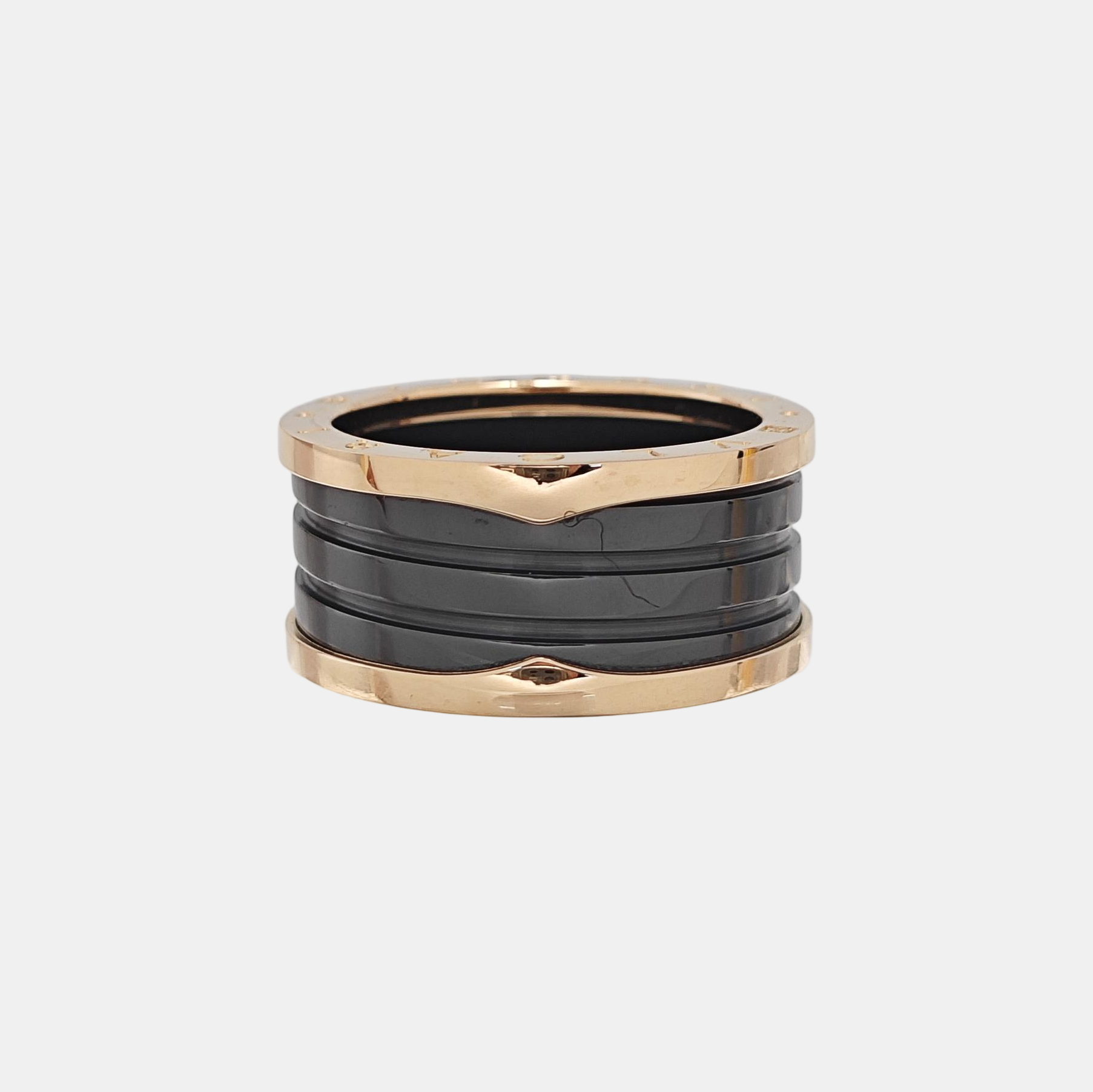 B.ZERO1 18k Rose Gold Ring EU 65