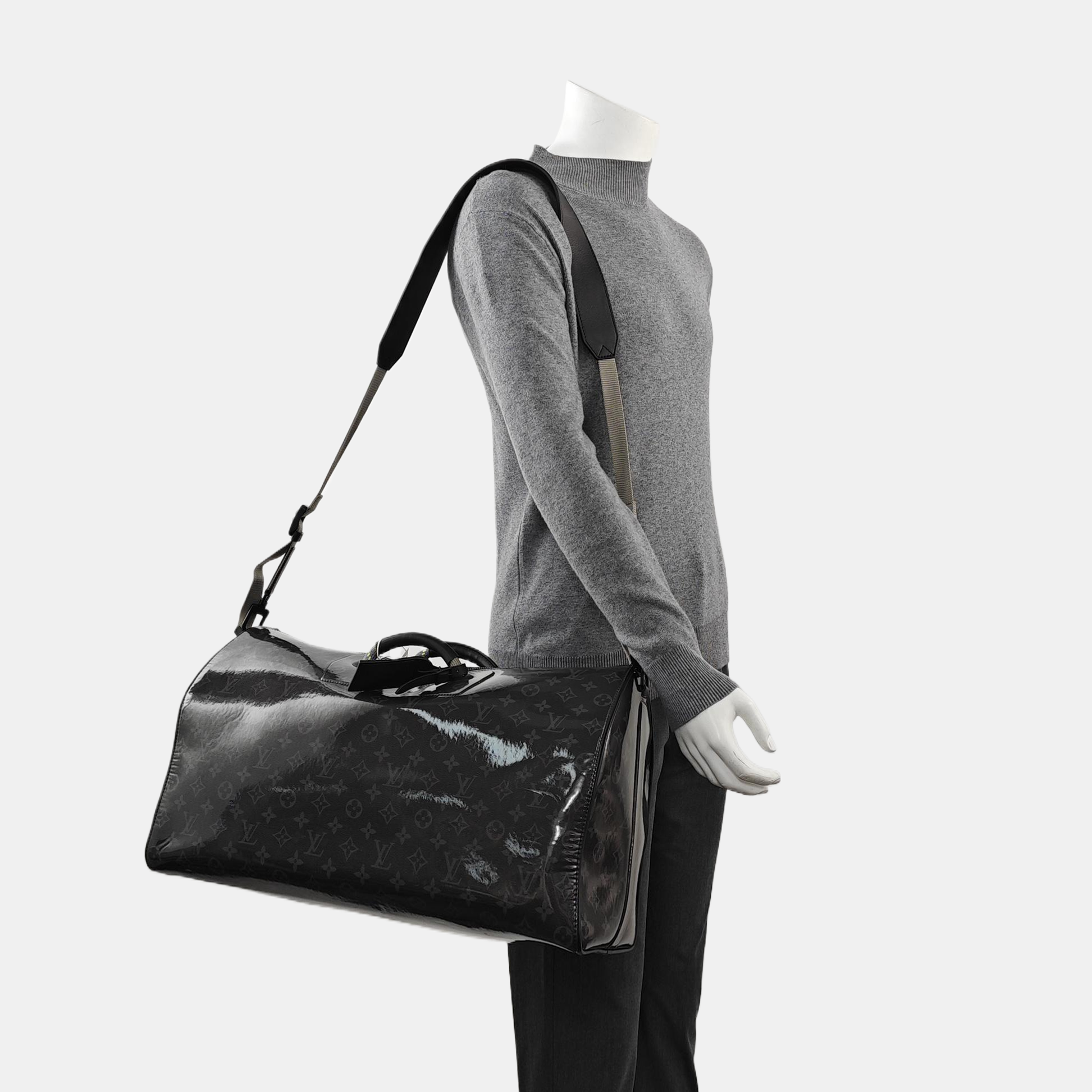KEEPALL 50 Monogram Special Material Black