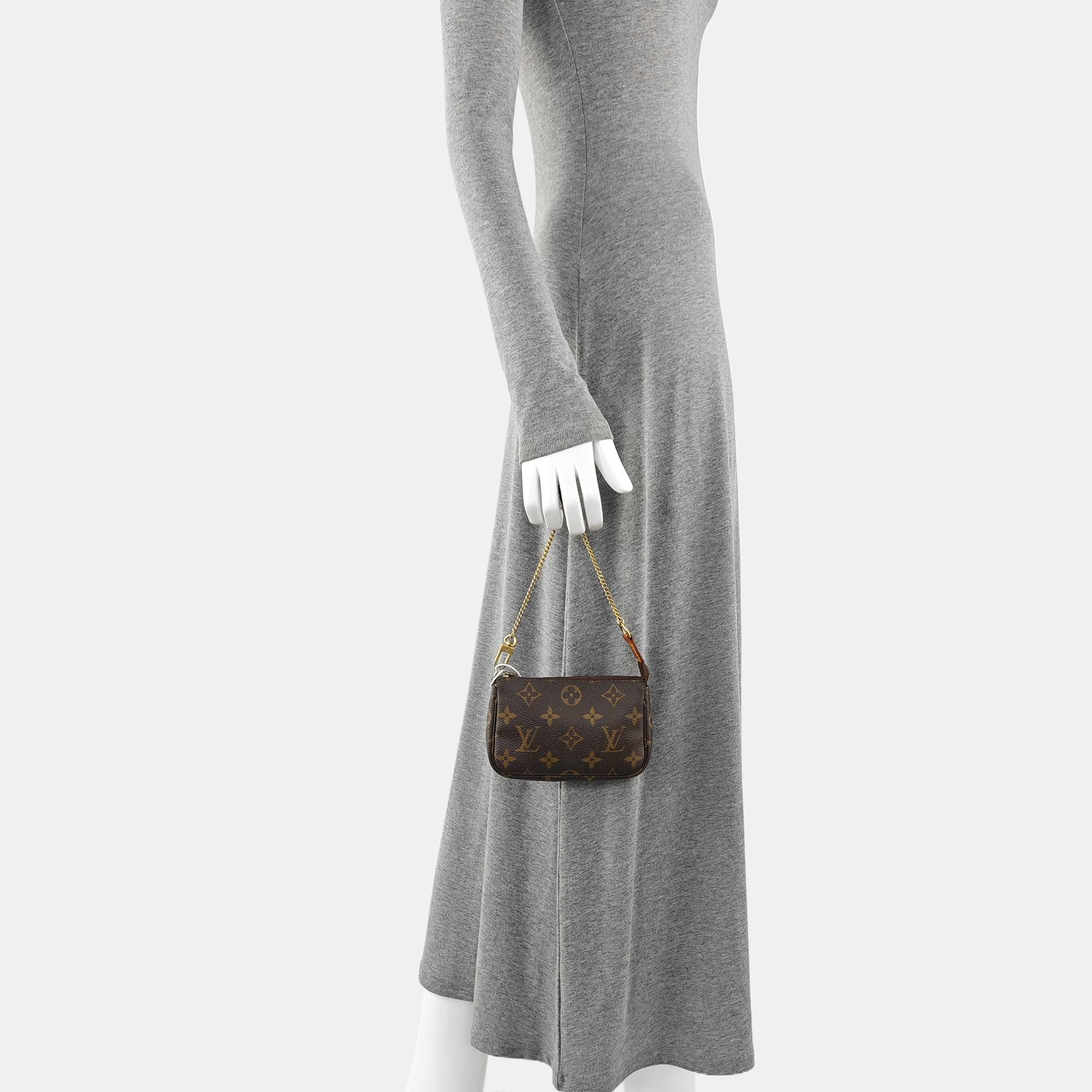 ACCESSOIRES Mini Monogram Coated Canvas Brown