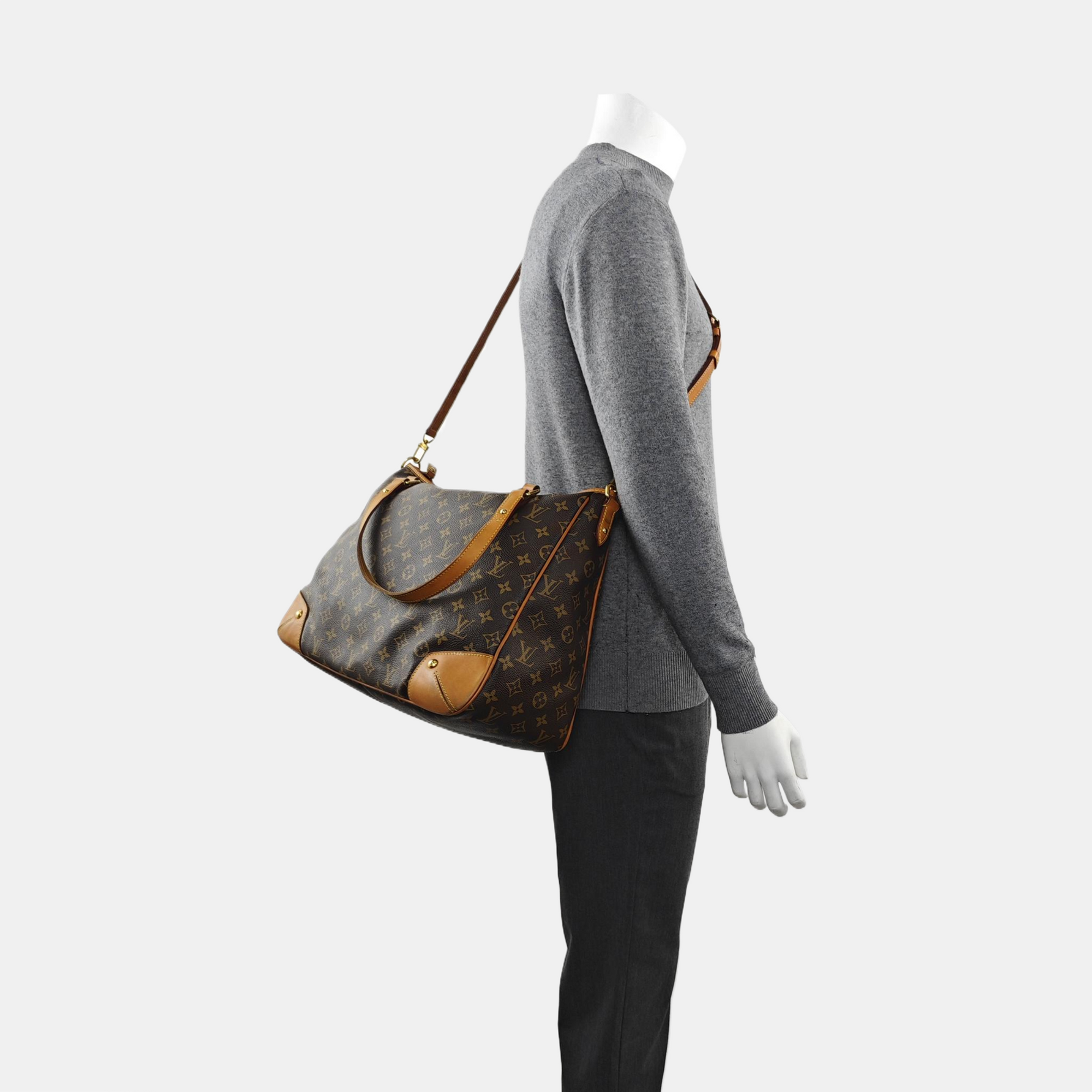 ESTRELA GM Monogram Coated Canvas Brown