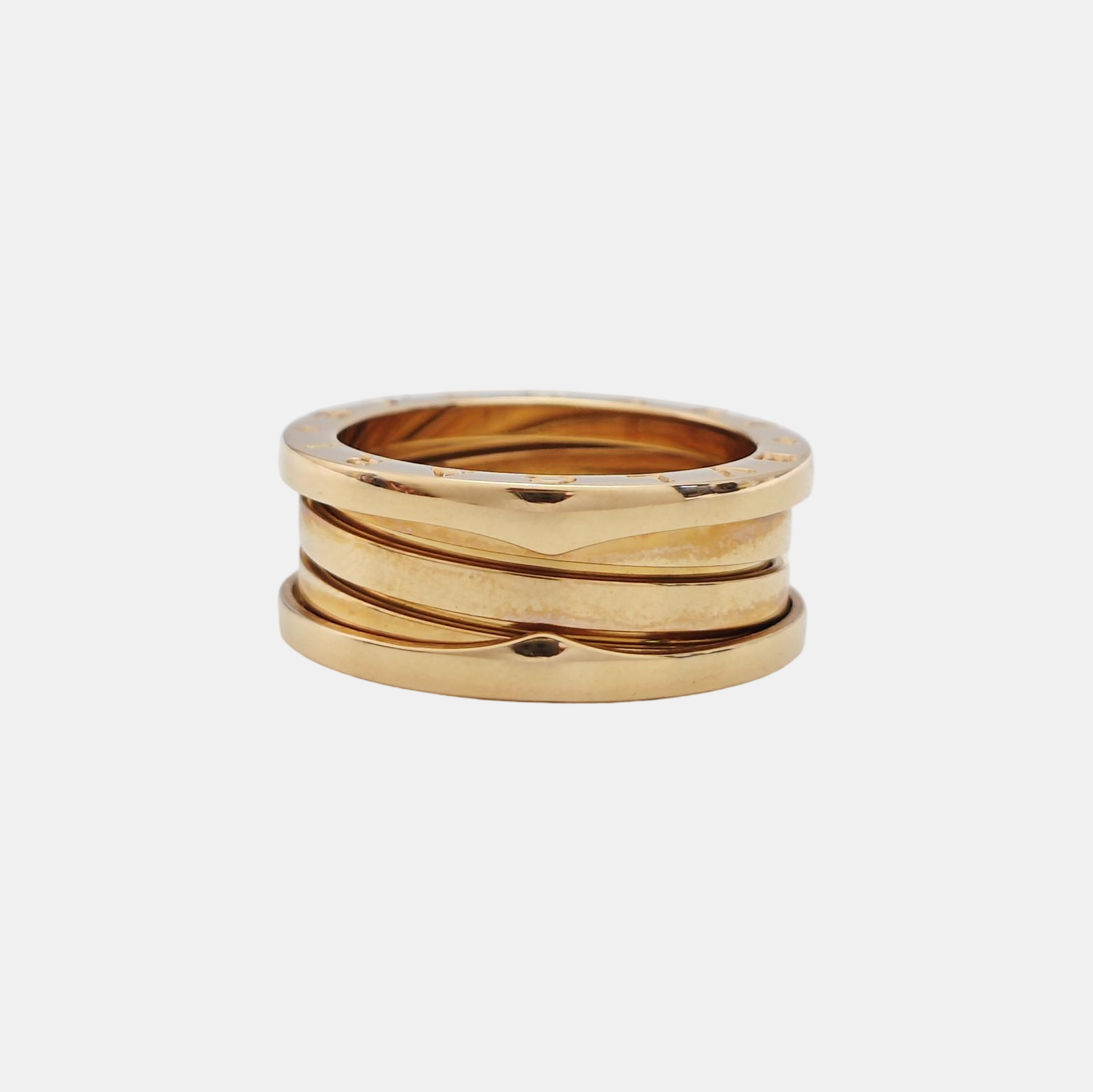 B.ZERO1 18k Rose Gold Ring EU 56
