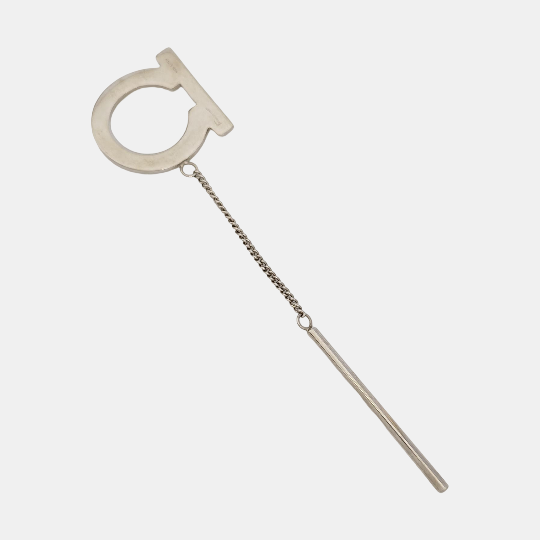 Metal Bag Charm Silver