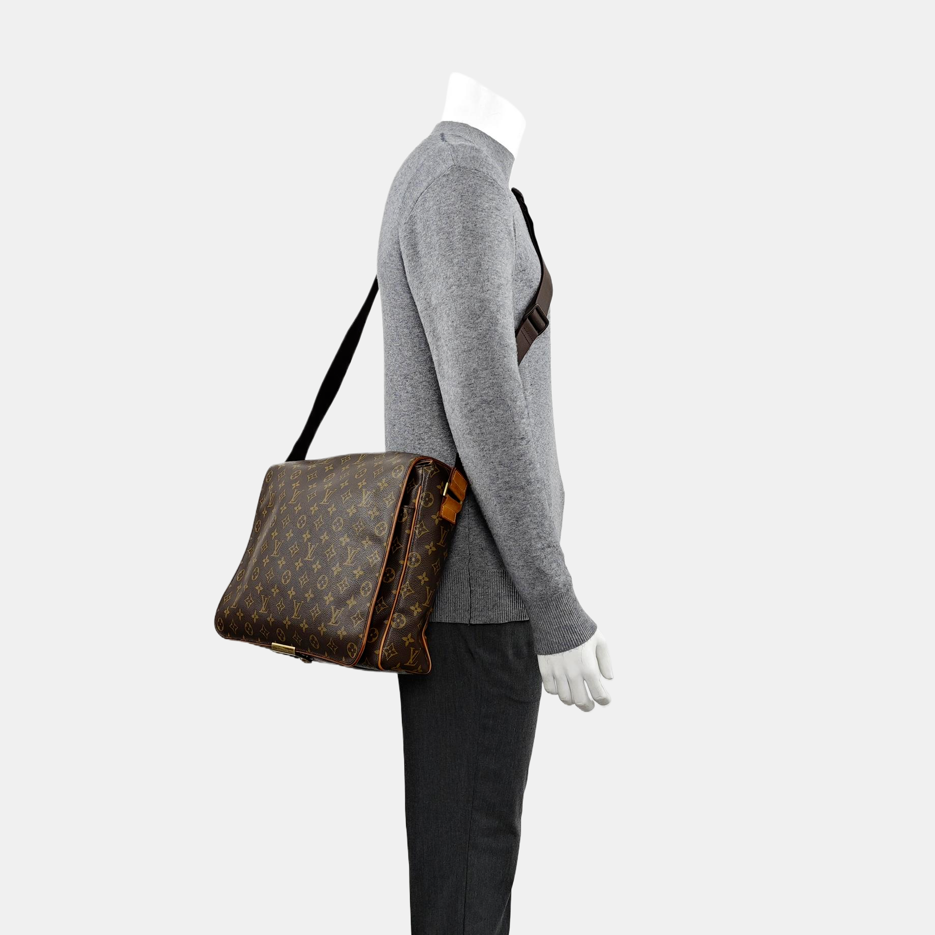 VALMY Monogram Coated Canvas Brown