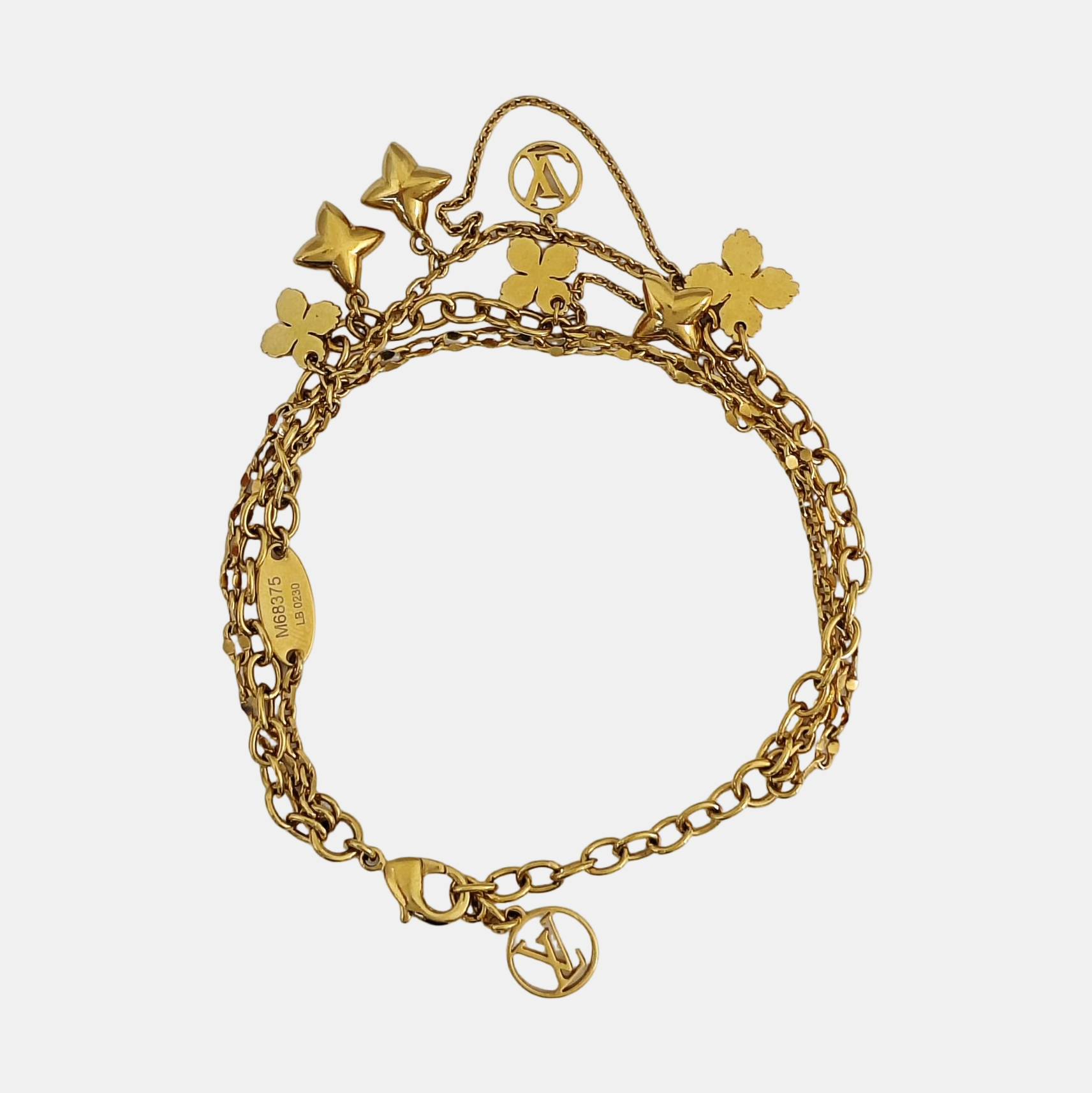 BLOOMING STRASS Metal Gold Bracelet