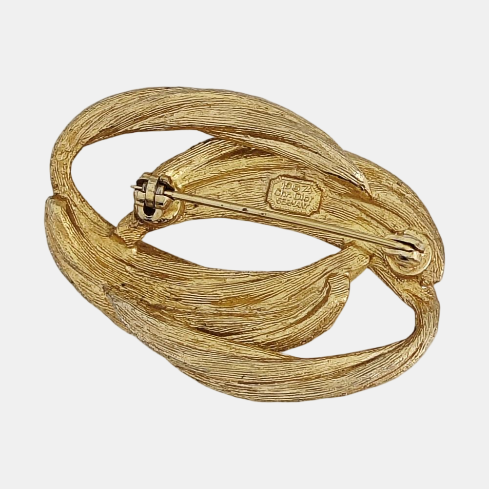 Metal Gold Brooch