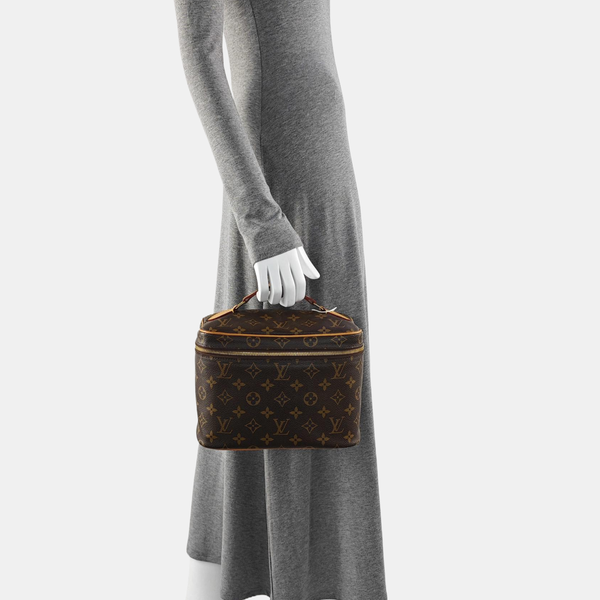 NICE BB Monogram Coated Canvas Brown