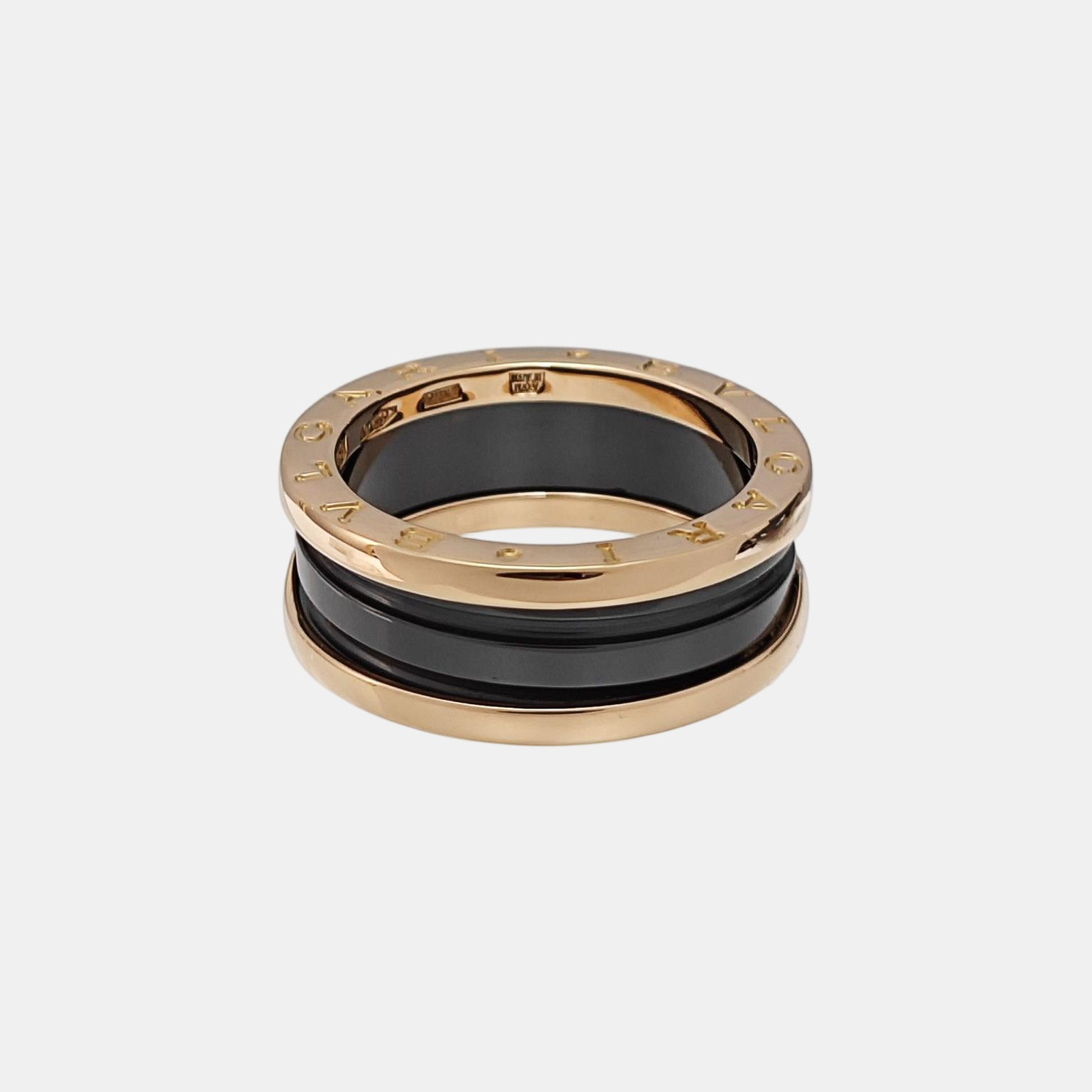 B.ZERO1 18k Rose Gold Ring EU 56