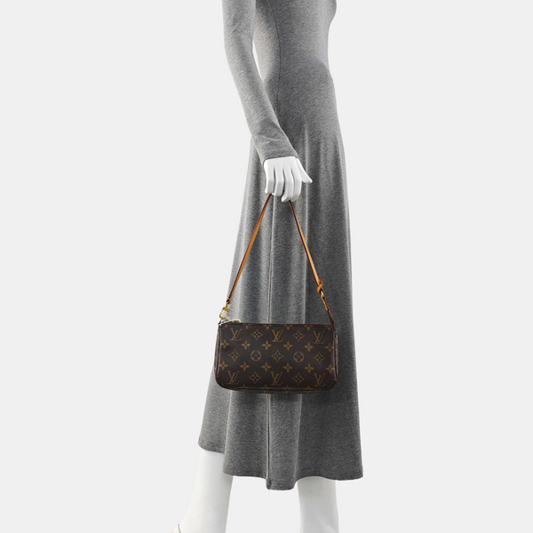 ACCESSOIRES GM Monogram Coated Canvas Brown