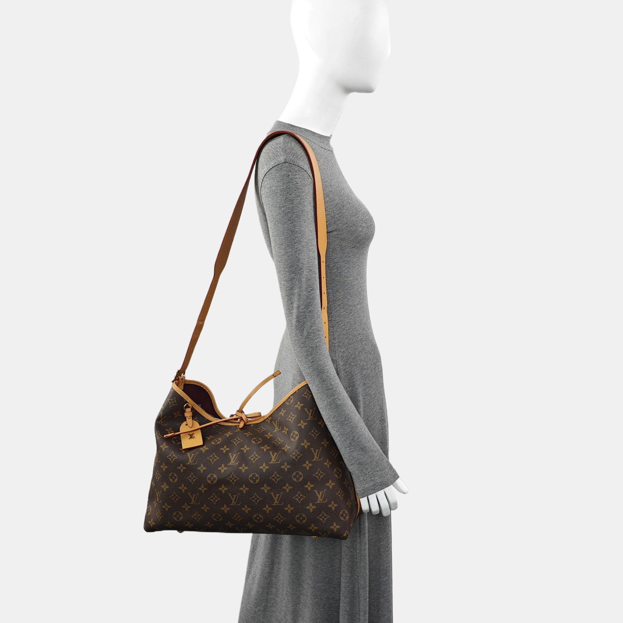 CARRYALL MM Monogram Coated Canvas Brown