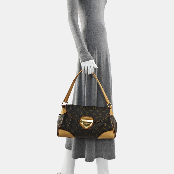 BEVERLY MM Monogram Coated Canvas Brown