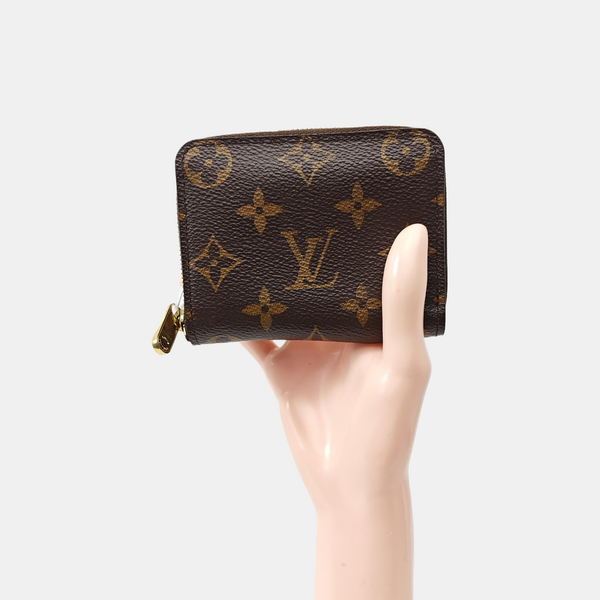 ZIPPY Monogram Coated Canvas Brown Wallet