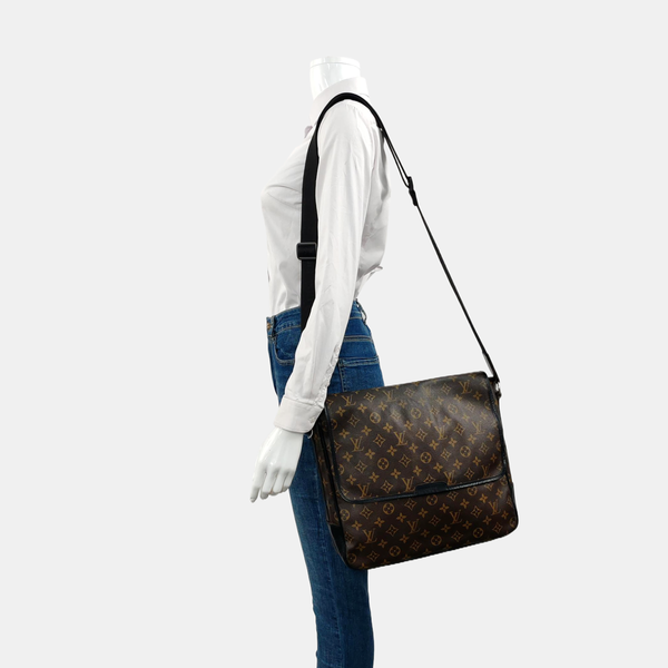 BASS Monogram Coated Canvas Brown