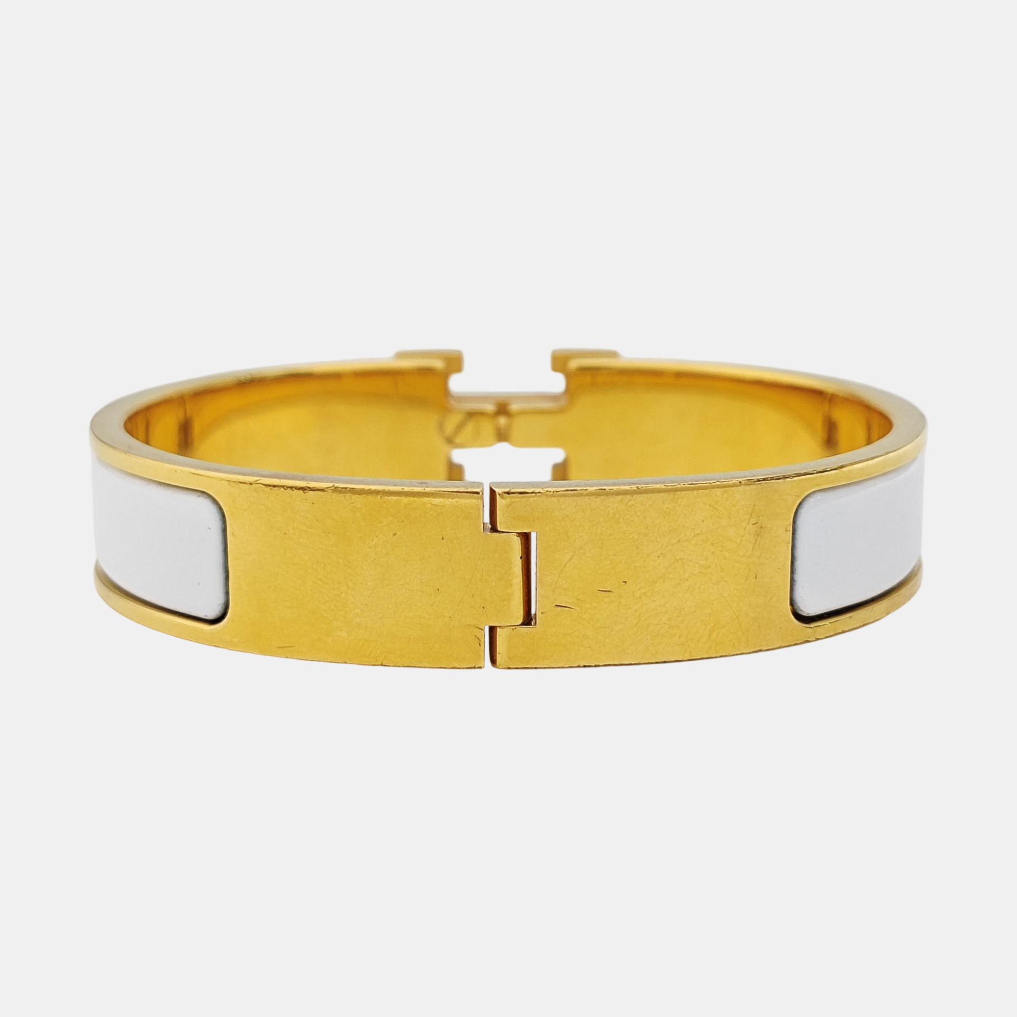 Clic H Metal Gold Bangle