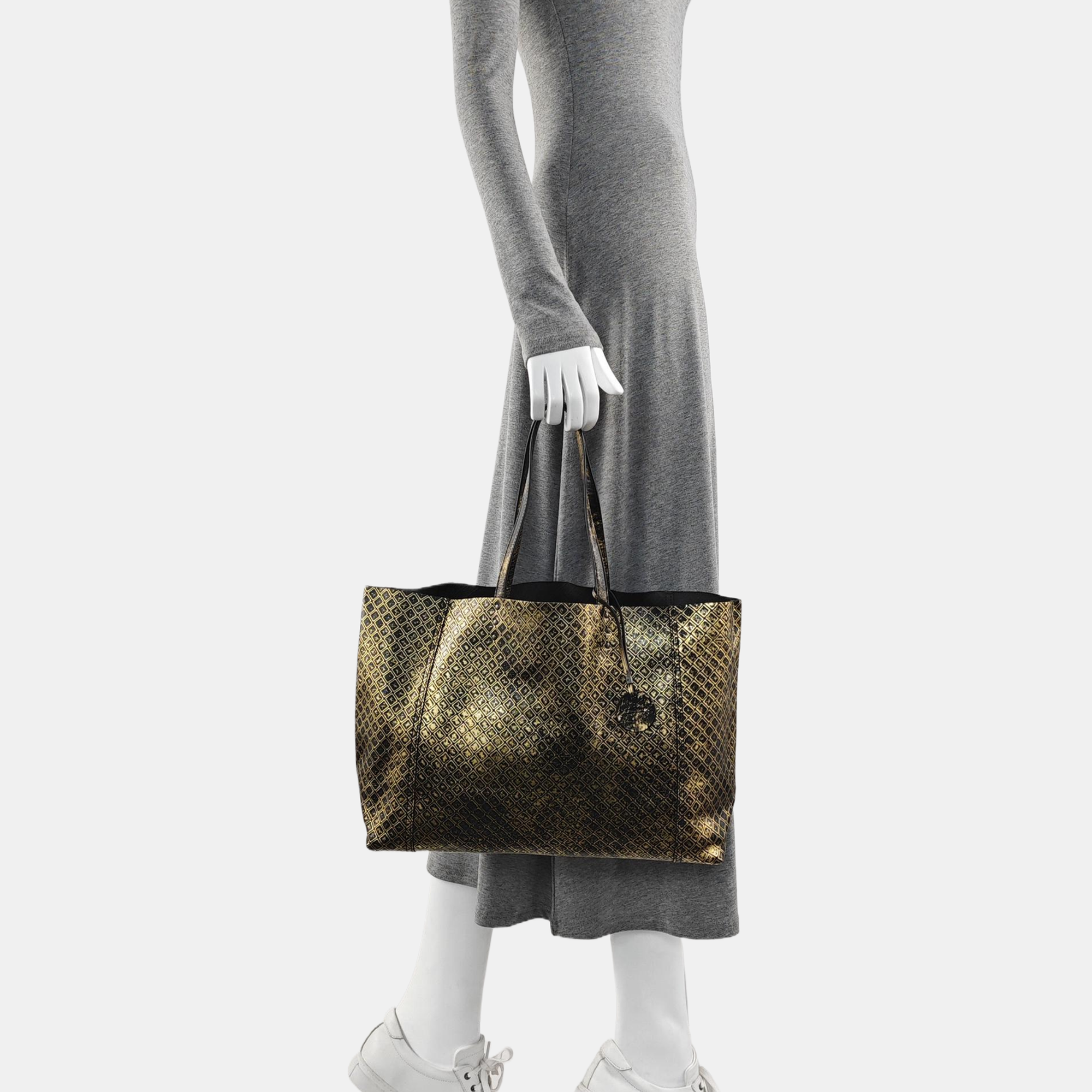Calfskin Tote Bag Gold