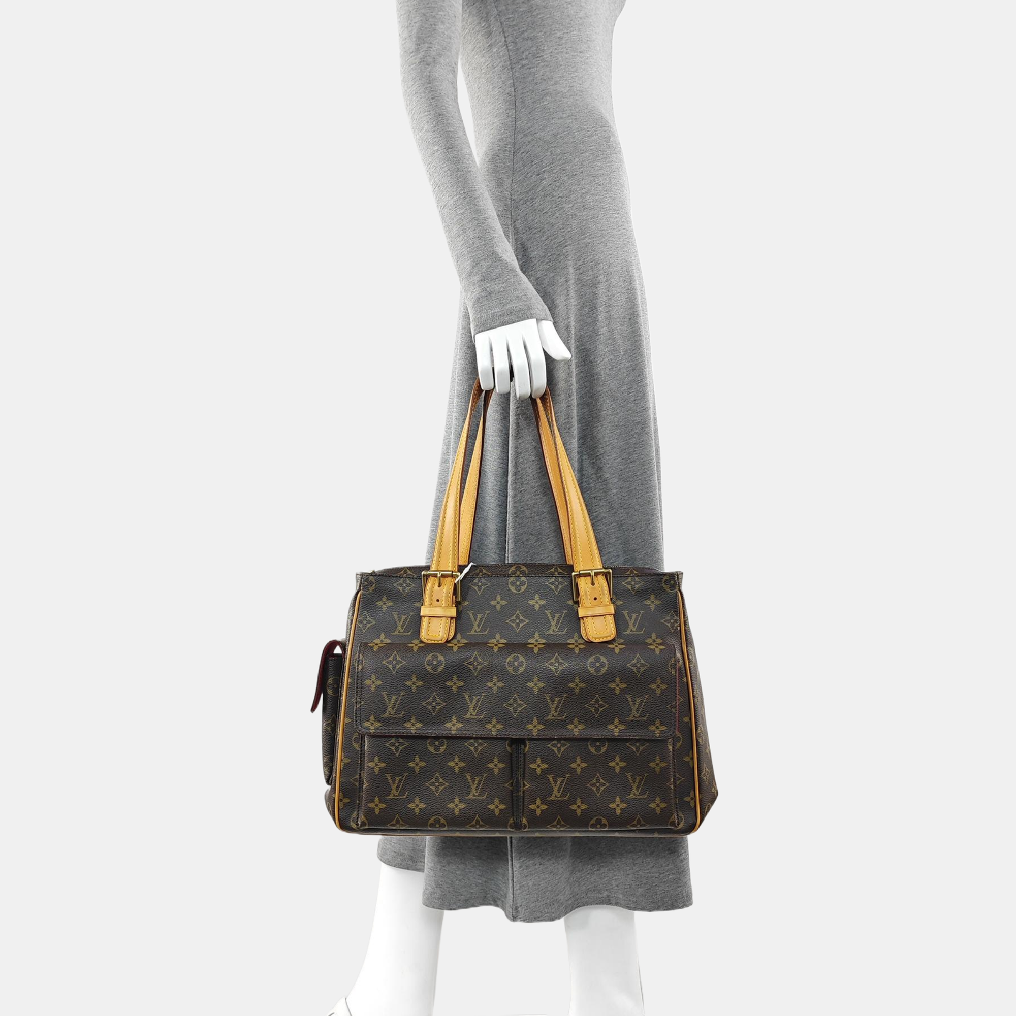 MULTIPLE Monogram Coated Canvas Brown