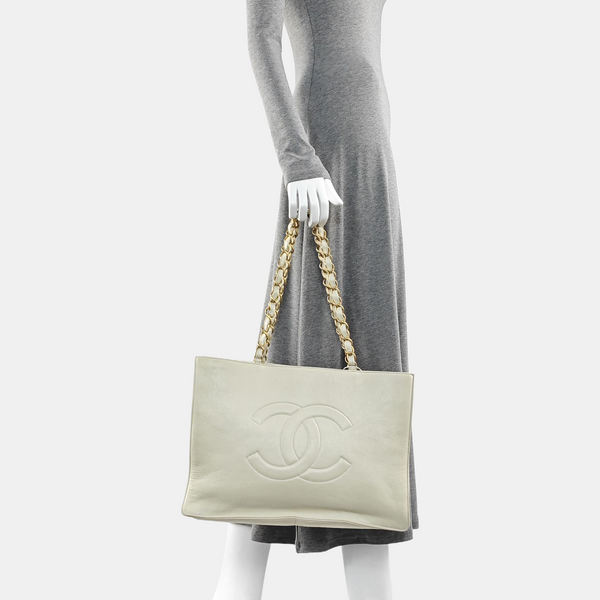 Calfskin Tote Bag Beige
