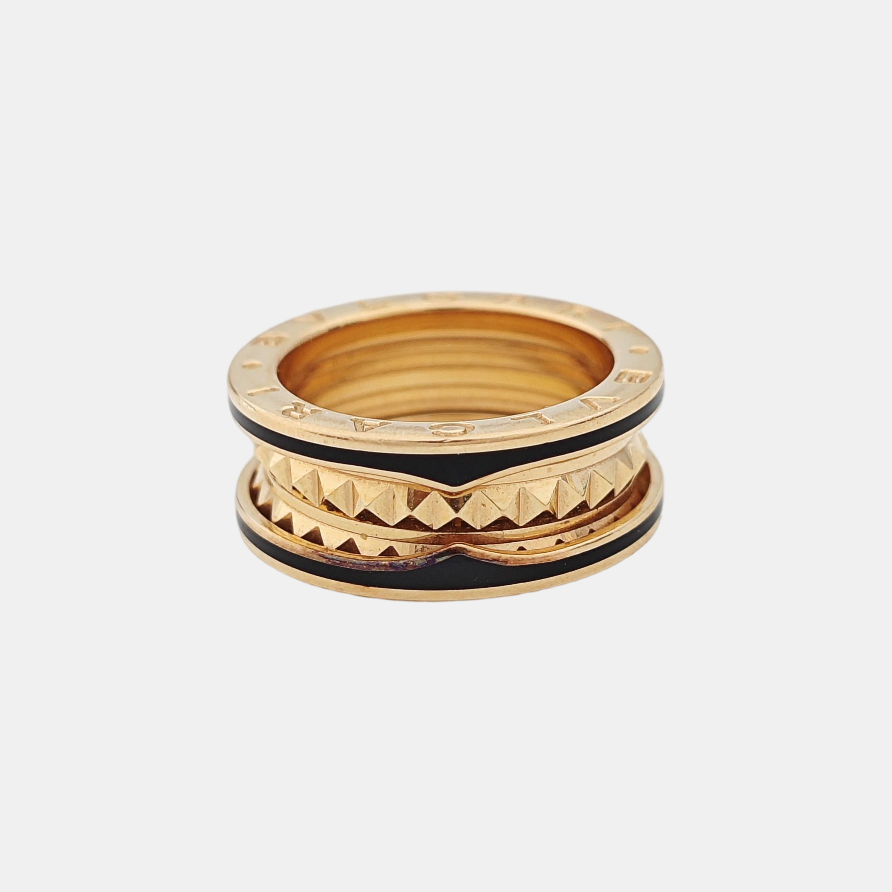 B.ZERO1 18k Rose Gold Ring EU 52