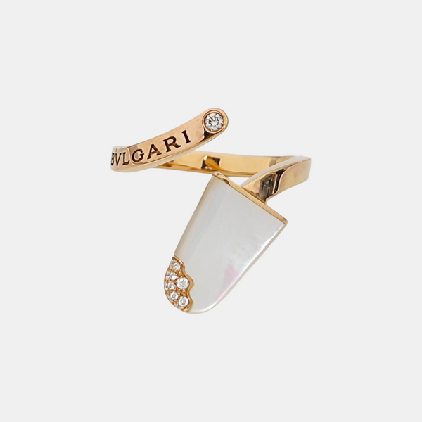 BVLGARI BVLGARI Anillo de oro rosa de 18k EU 52