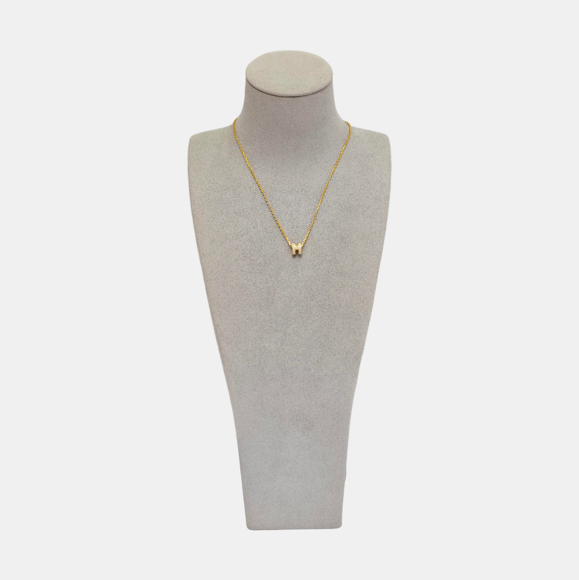 Pop H Metal Gold Necklace