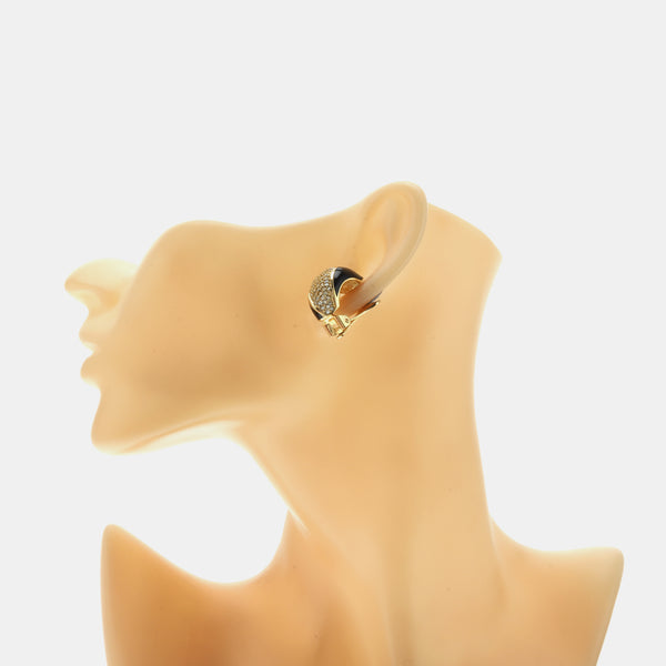 Metal Gold Clip On Earrings