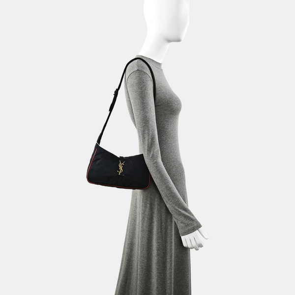 Authenticated pre-owned  LE 5 À 7 Fabric Blue - Shoulder Bag at Looply