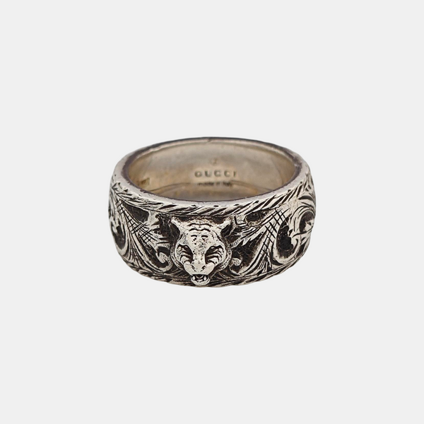 Gucci Garden 925 Sterling Silver Ring EU 56