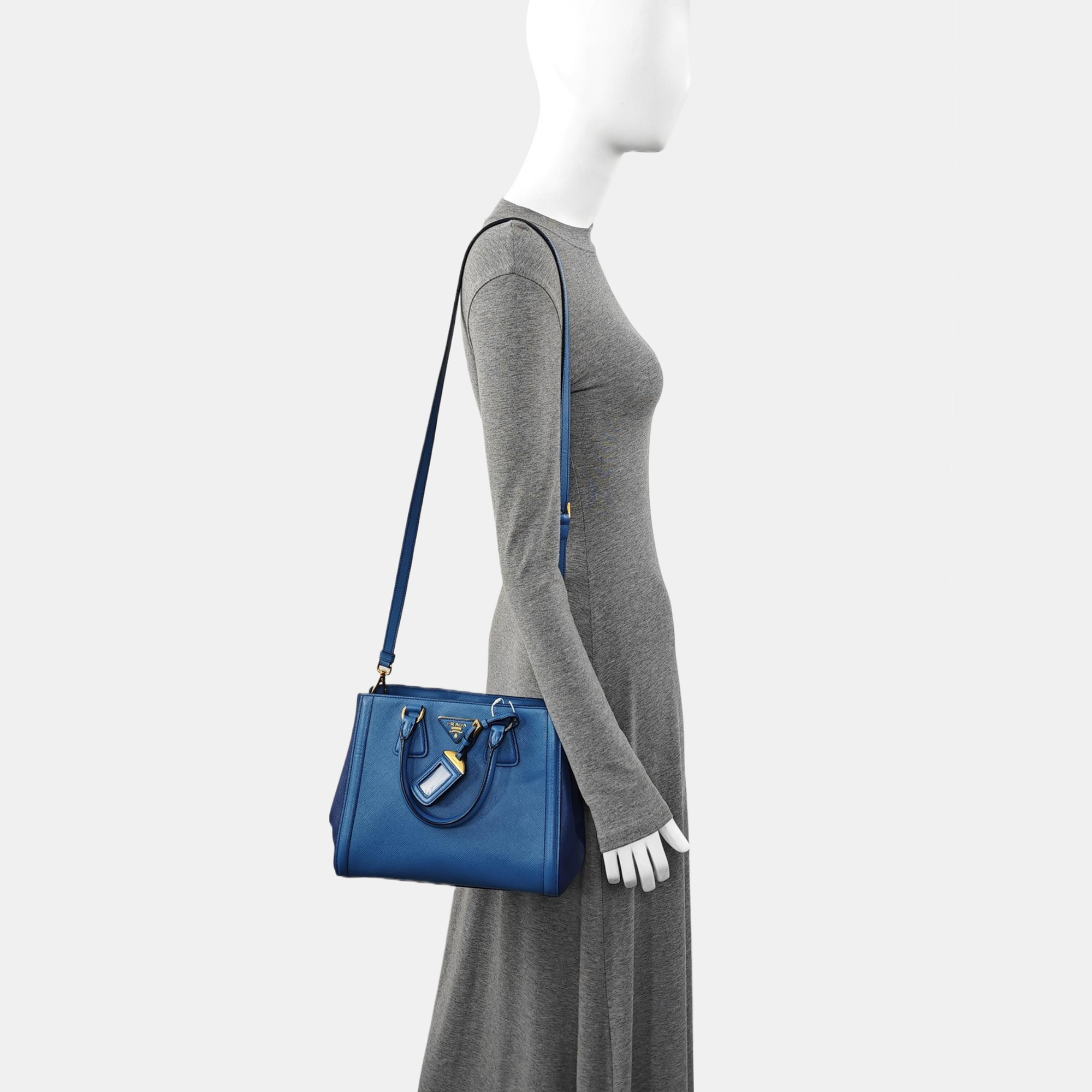 Parabole Saffiano Calfskin Blue
