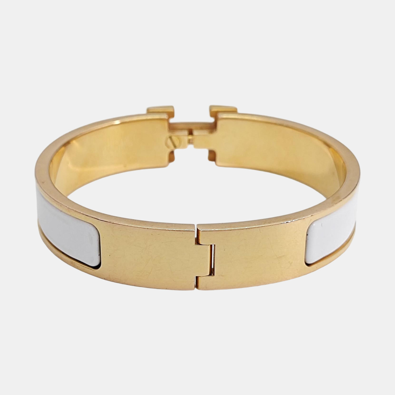 Clic H Metal Gold Bangle