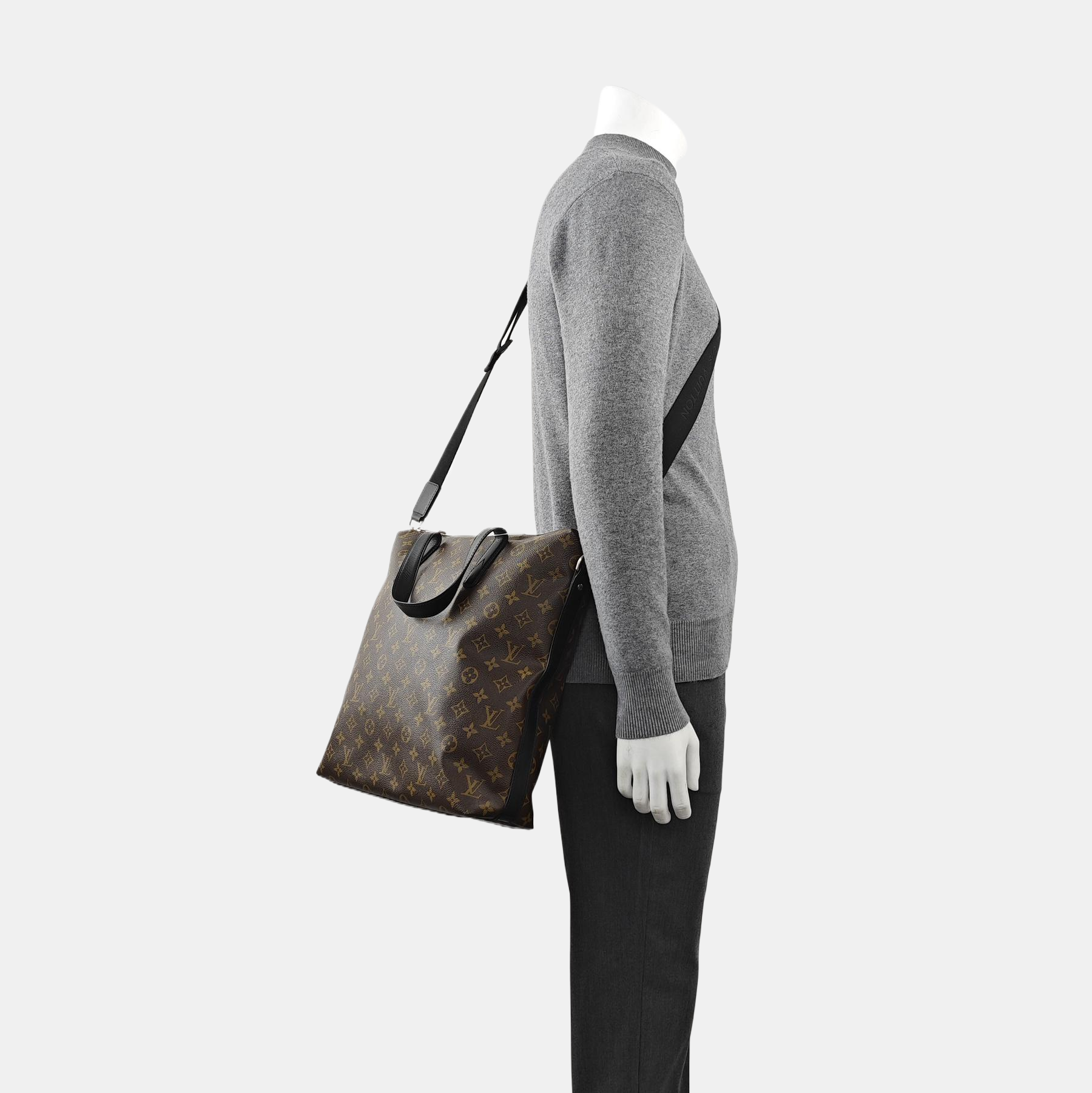 KITAN Monogram Coated Canvas Brown