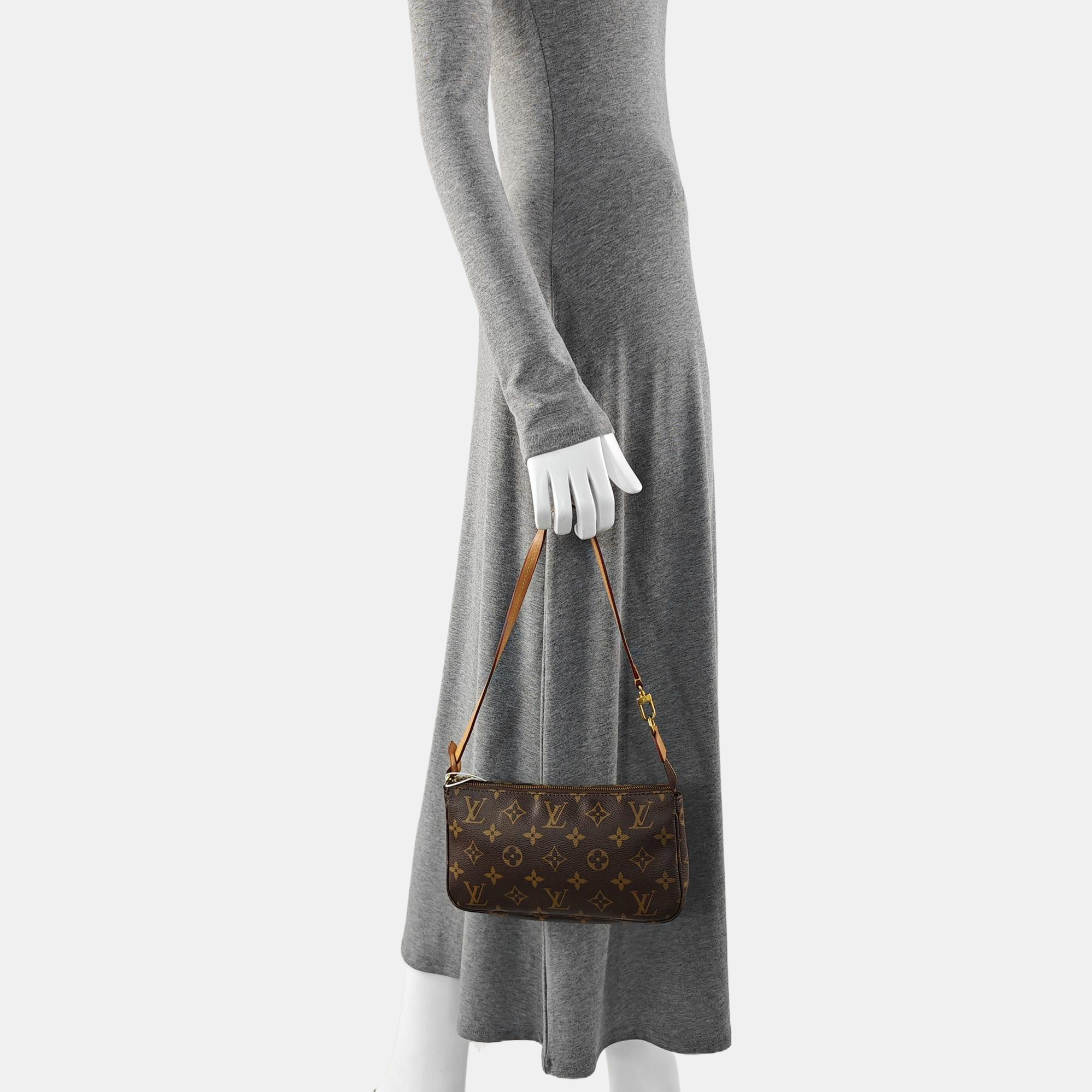 ACCESSOIRES GM Monogram Coated Canvas Brown
