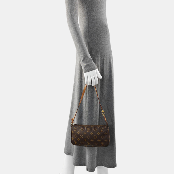 ACCESSOIRES GM Monogram Coated Canvas Brown