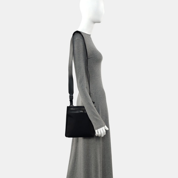 Fabric Shoulder Bag Black