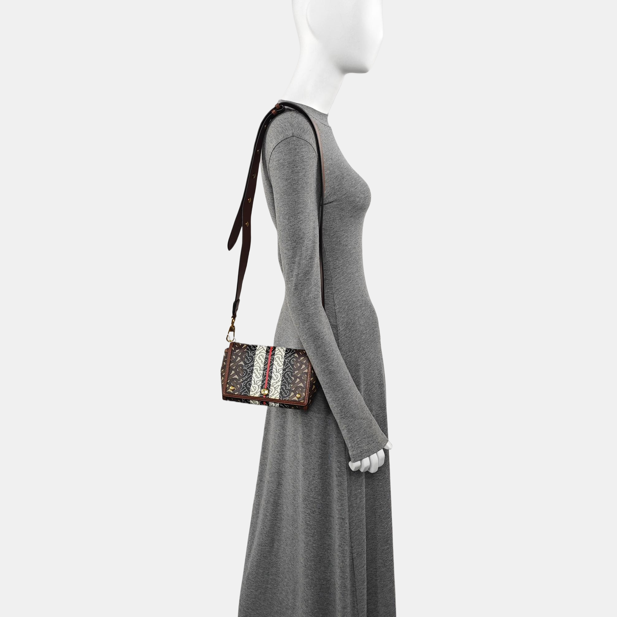 Crossbody Bag Coated Canvas Multicolor