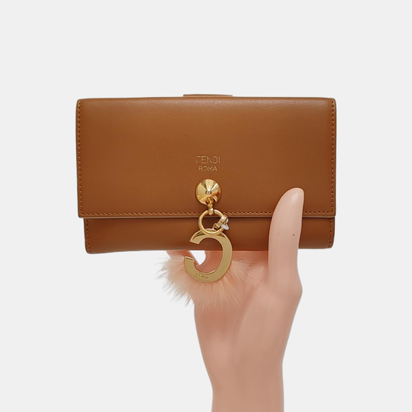 Dotcom Calfskin Brown Wallet