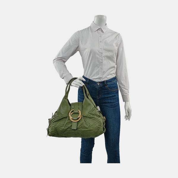 CHANDRA Quilted Calfskin Green