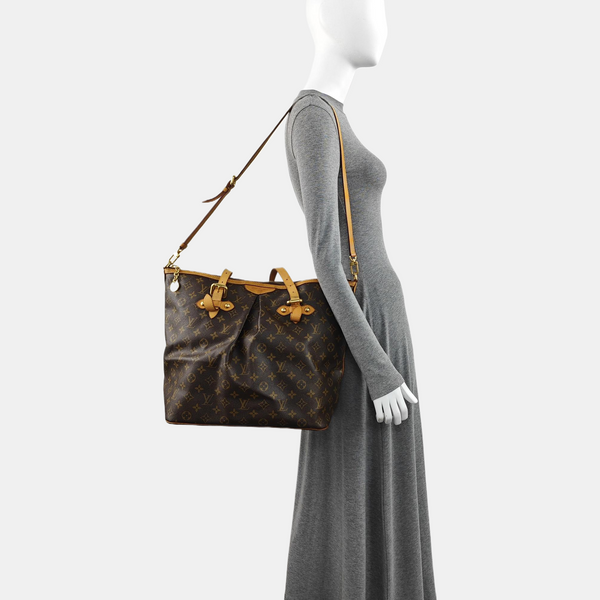 PALERMO GM Monogram Coated Canvas Brown