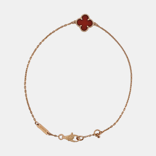 Sweet Alhambra 18k Rose Gold Bracelet