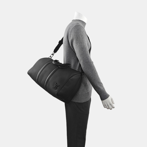 KEEPALL 40 Calfskin Black