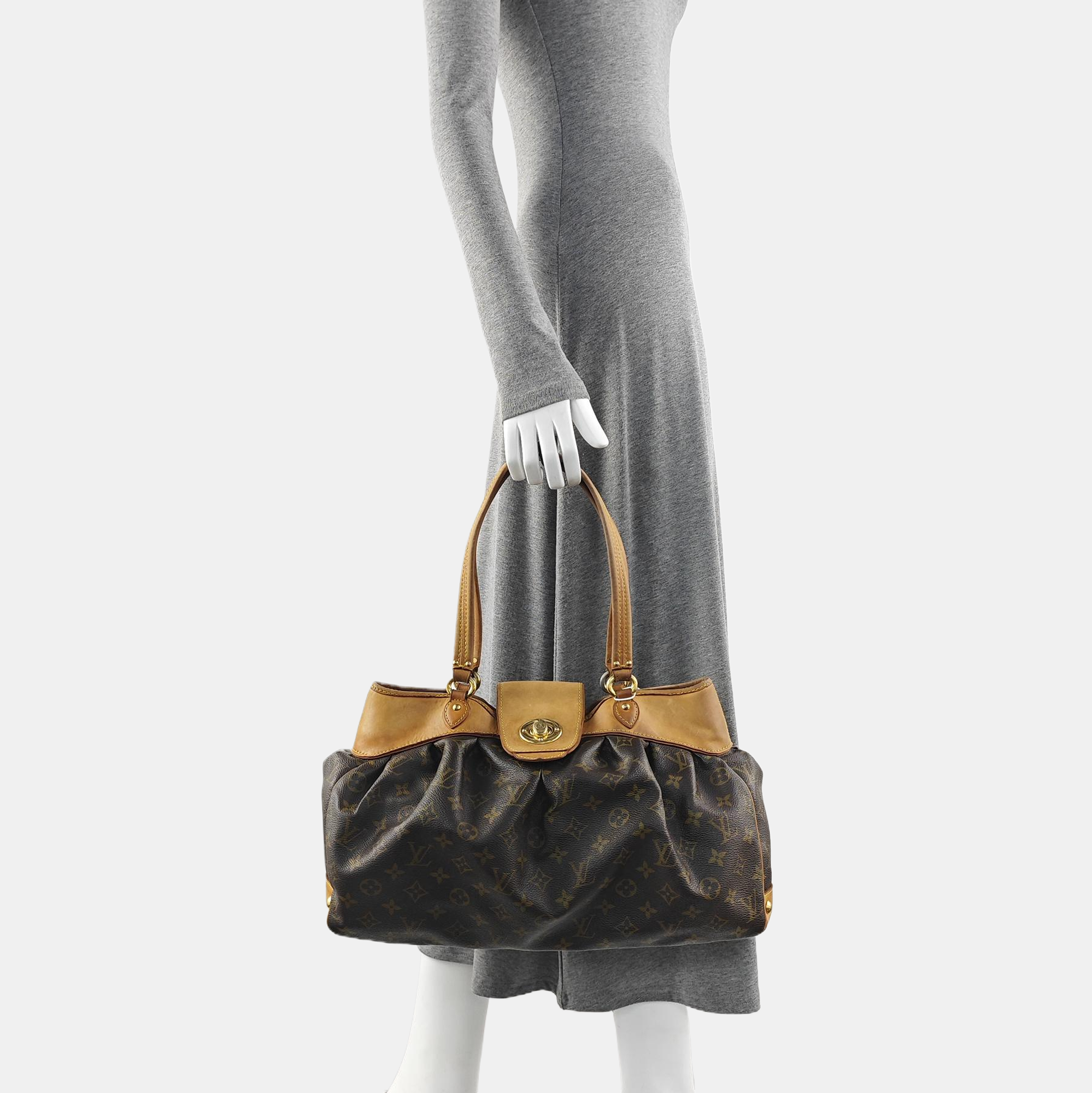 VINTAGE BOETIE PM Monogram Coated Canvas Brown
