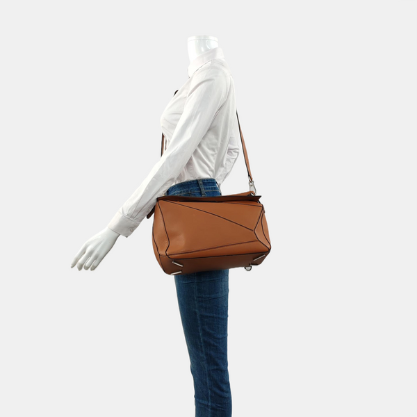 Puzzle Medium Calfskin Brown