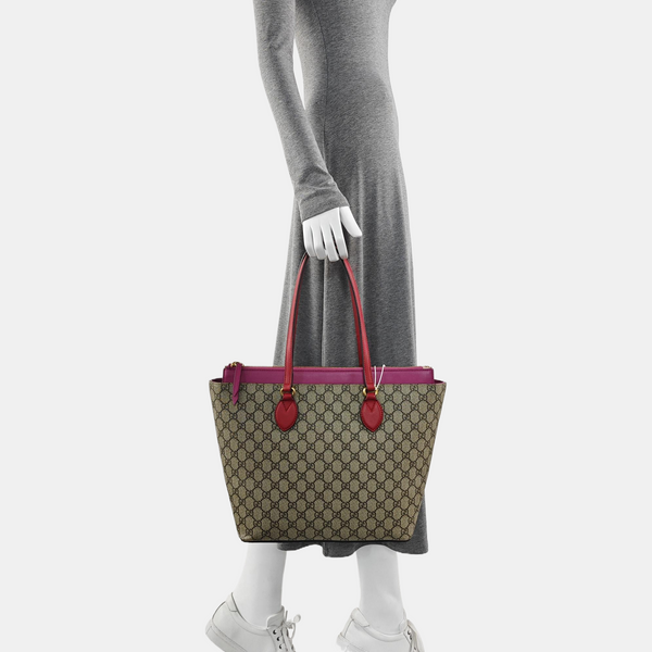 Monogram Coated Canvas Shoulder Bag Beige