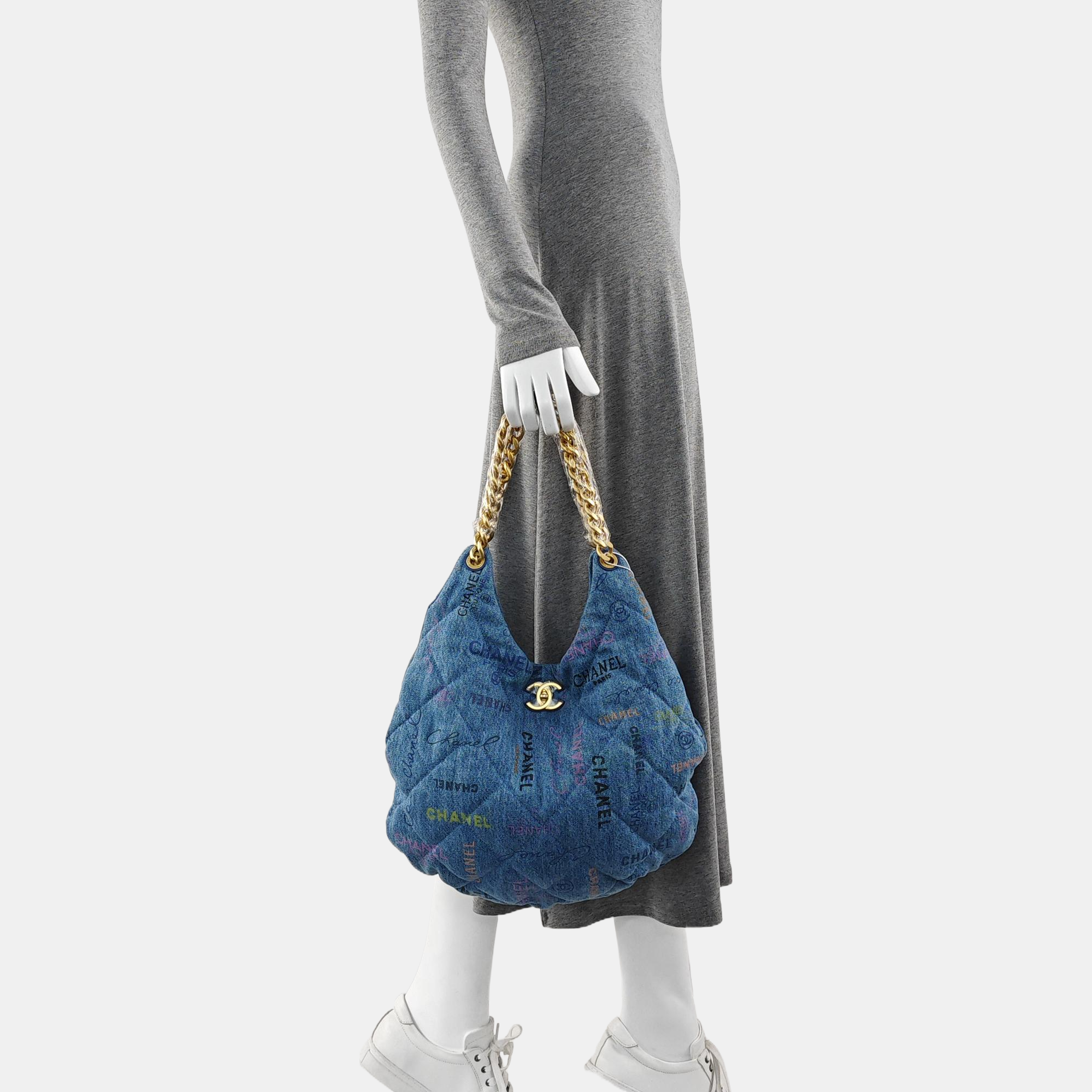 Quilted Fabric Blue