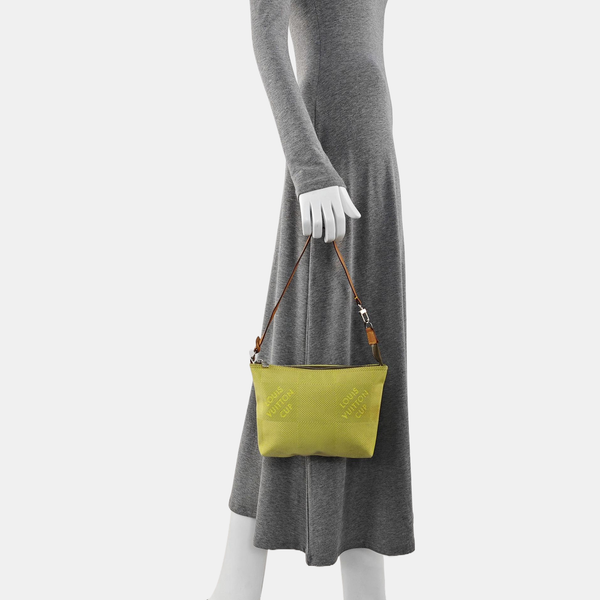 Fabric Top Handle Bag Green