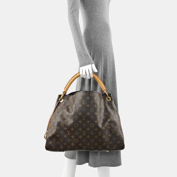 ARTSY MM Monogram Coated Canvas Brown