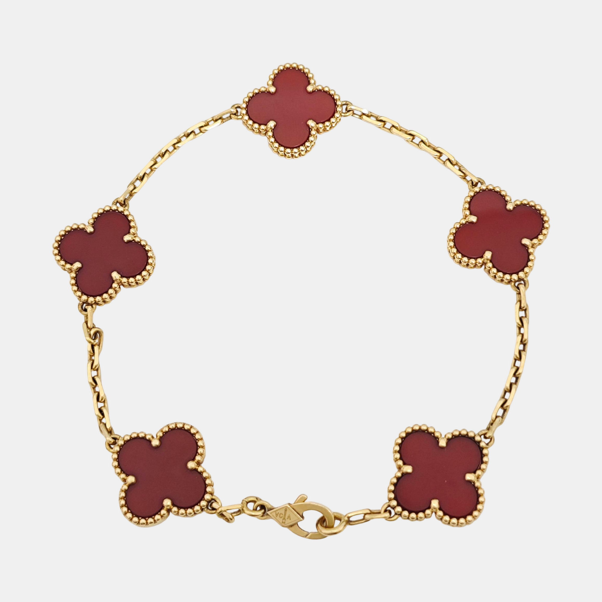 Vintage Alhambra 18k Gold Bracelet