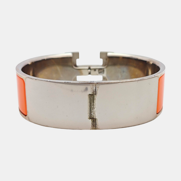 Clic Clac H Metal Silver Bangle