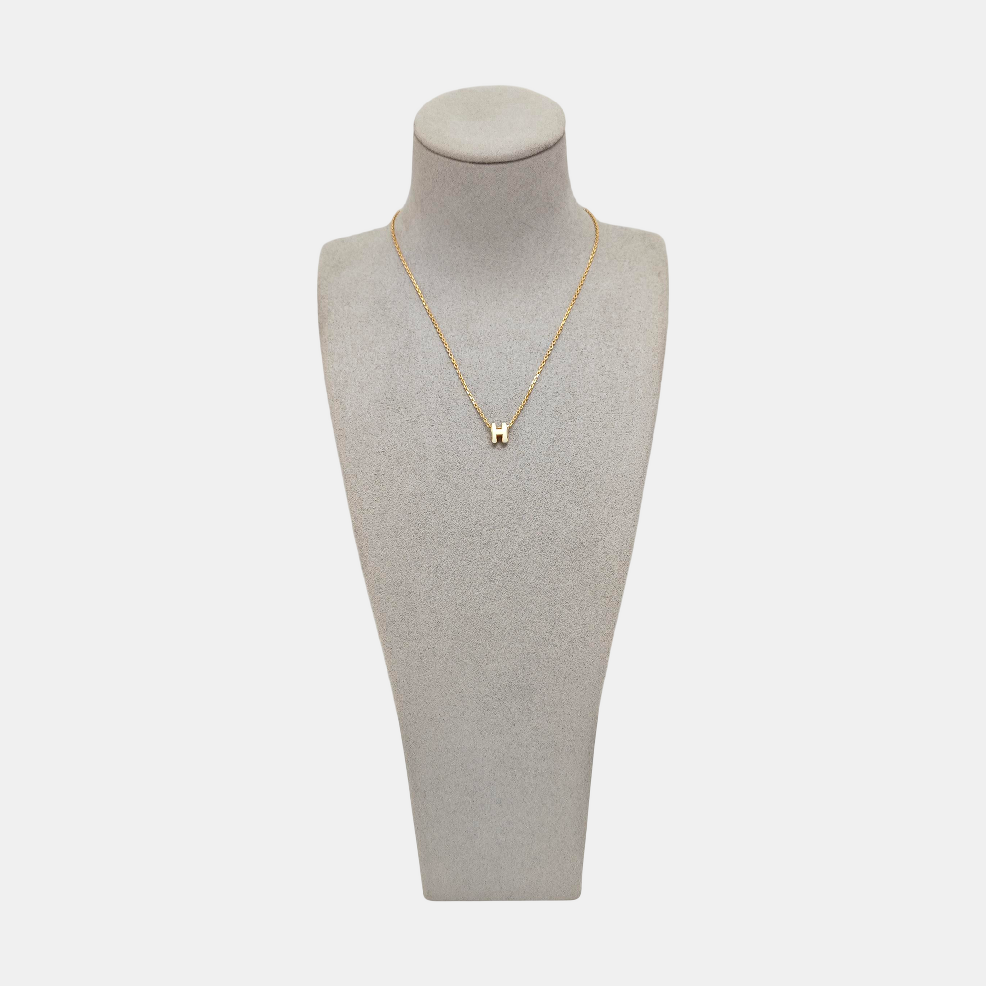 Pop H Metal Rose Gold Necklace
