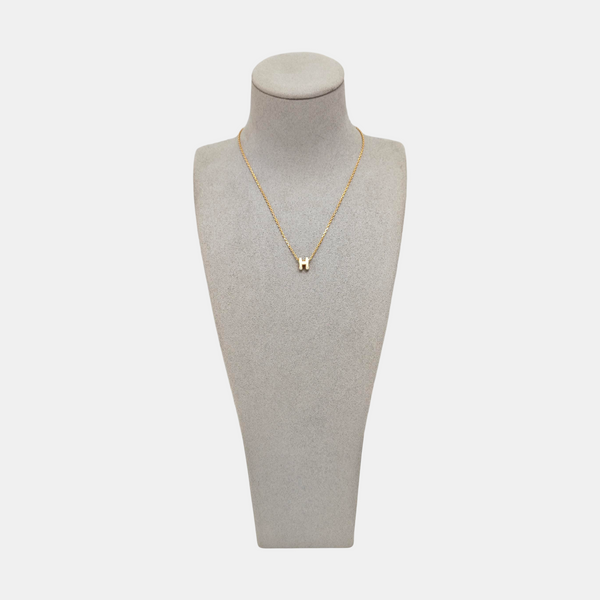 Pop H Metal Rose Gold Necklace