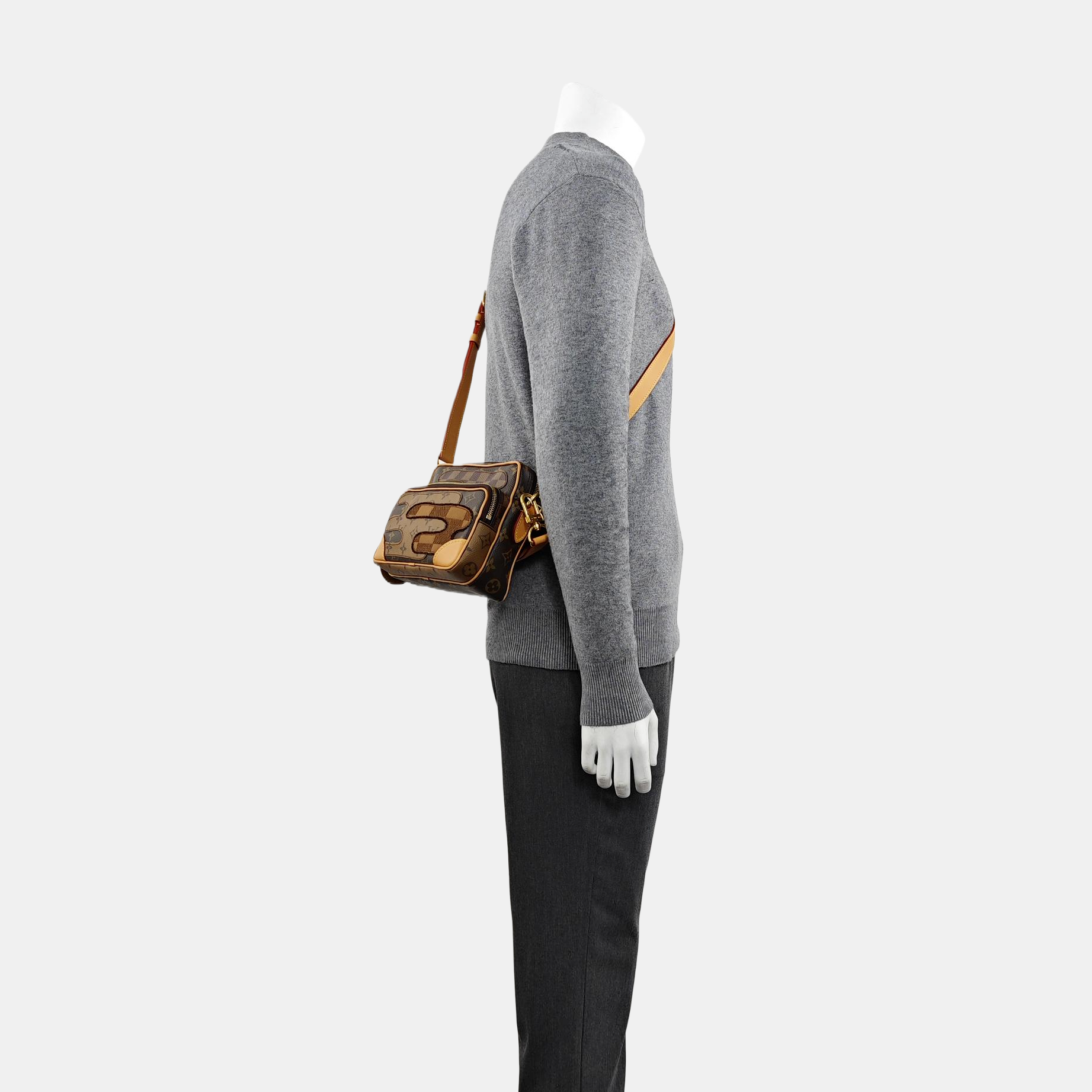 NIL Damier Ebene Coated Canvas Brown